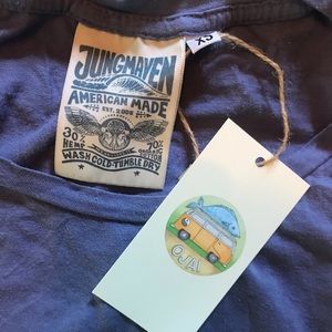 Jungmaven OJAI TEE brand new with tags, hemp/organic cotton in lavender-violet